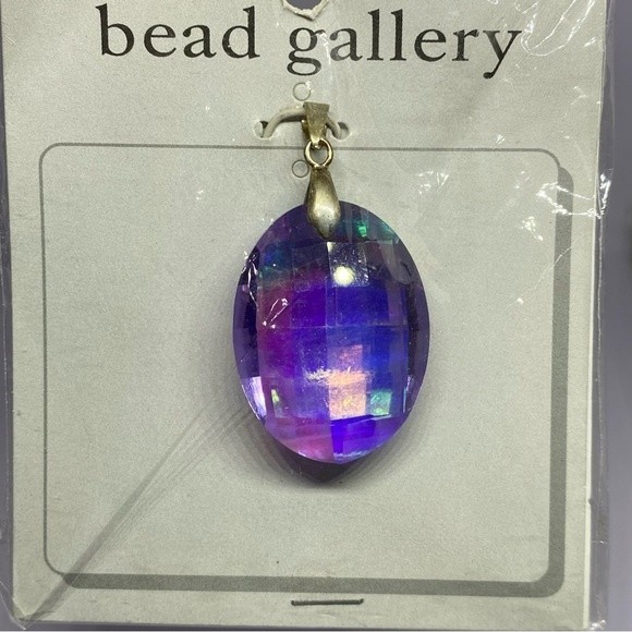 Halcraft Bead Gallery Cherry Quartz, Tigerskin, Faceted Purple AB Glass Pendants - Picture 2 of 7